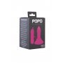 Розовая вибровтулка с выносным пультом управления вибрацией 	POPO Pleasure - 11,9 см