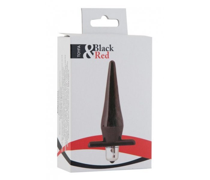 Водонепроницаемая вибровтулка Black Red - 12,7 см