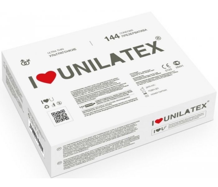 Ультратонкие презервативы Unilatex Ultra Thin - 144 шт