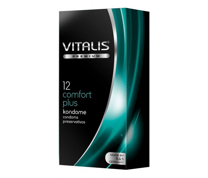 Контурные презервативы VITALIS PREMIUM comfort plus - 12 шт