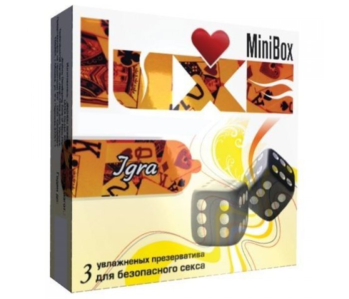 Презервативы Luxe Mini Box Игра - 3 шт
