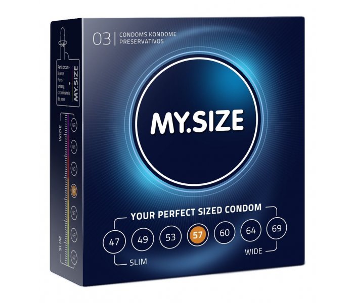 Презервативы MY.SIZE размер 57 - 3 шт