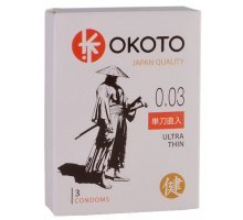 Ультратонкие презервативы OKOTO Ultra Thin - 3 шт