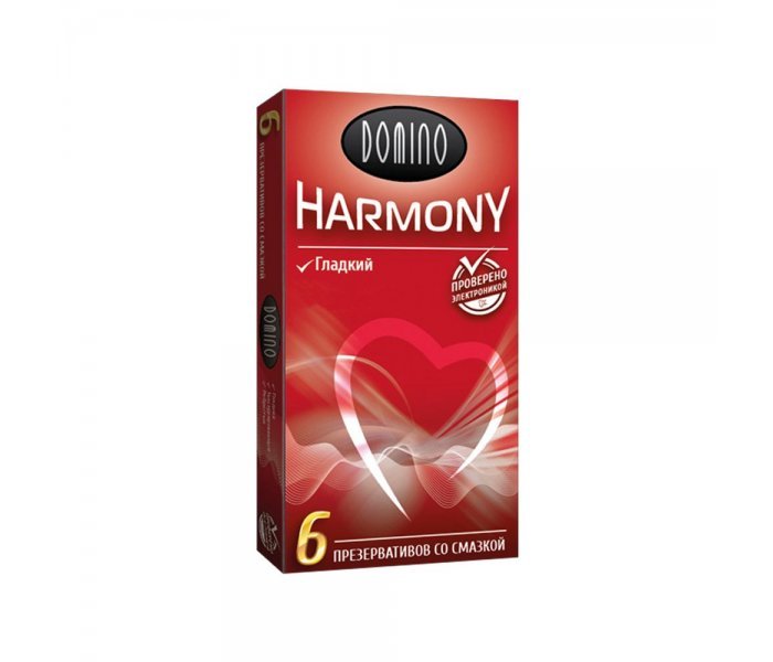 Гладкие презервативы Domino Harmony - 6 шт
