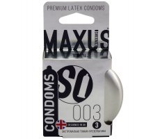 Экстремально тонкие презервативы в железном кейсе MAXUS Extreme Thin - 3 шт