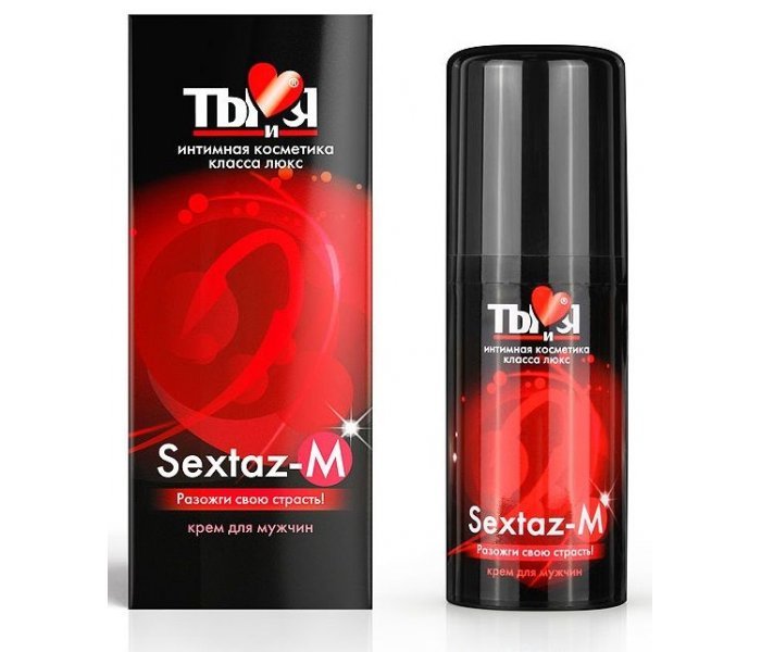 Крем Sextaz-m с возбуждающим эффектом для мужчин - 20 гр