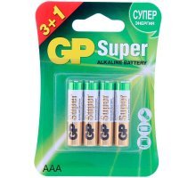 Батарейки GP Super Alkaline ААA/LR03 24А - 3+1 шт