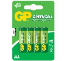 Батарейки солевые GP GreenCell AAA/R03G - 4 шт
